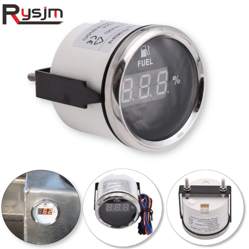Цифровой измеритель уровня топлива с ЖК дисплеем 2 '' 52 мм 240 ~ 33 Ом/0 190 Ом