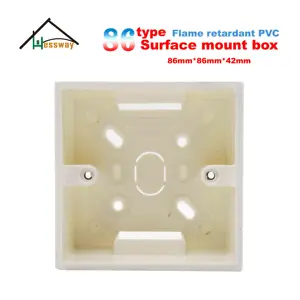 86 тип, размер 86*86*42 мм, кассета распределительная коробка для монтажа в стену с контроллером, универсальная распределительная коробка