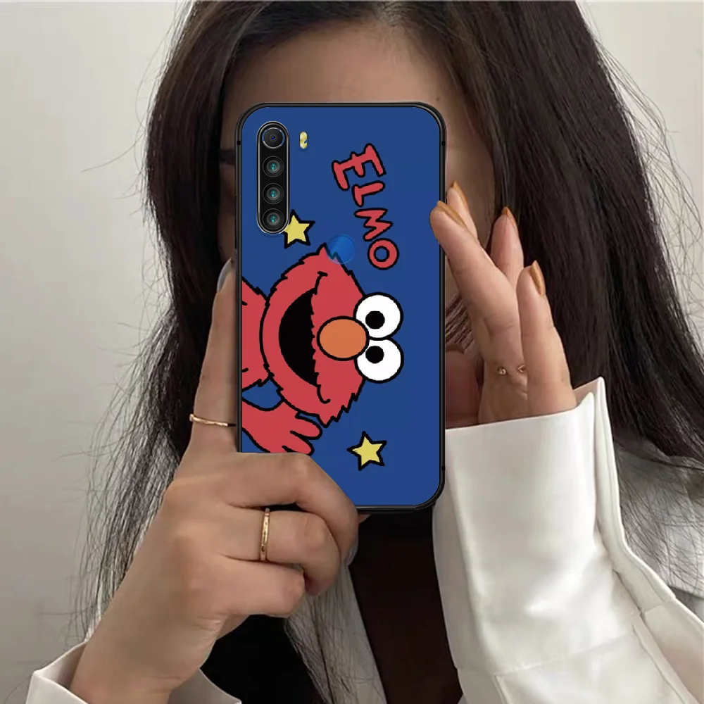 

cartoon Cookie Monster Phone Case For XIAOMI Redmi Note 6 7 8 9 10 T Pro K40 black Etui 3D Hoesjes Soft Waterproof Painting