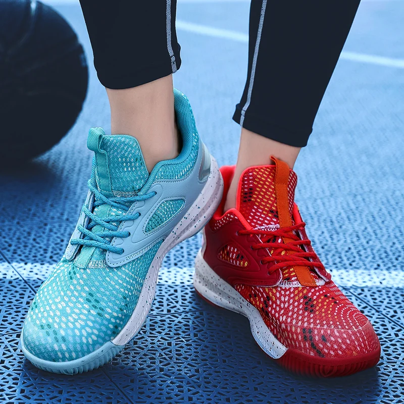 Парные баскетбольные кроссовки с высоким берцем для мужчин и женщин большие