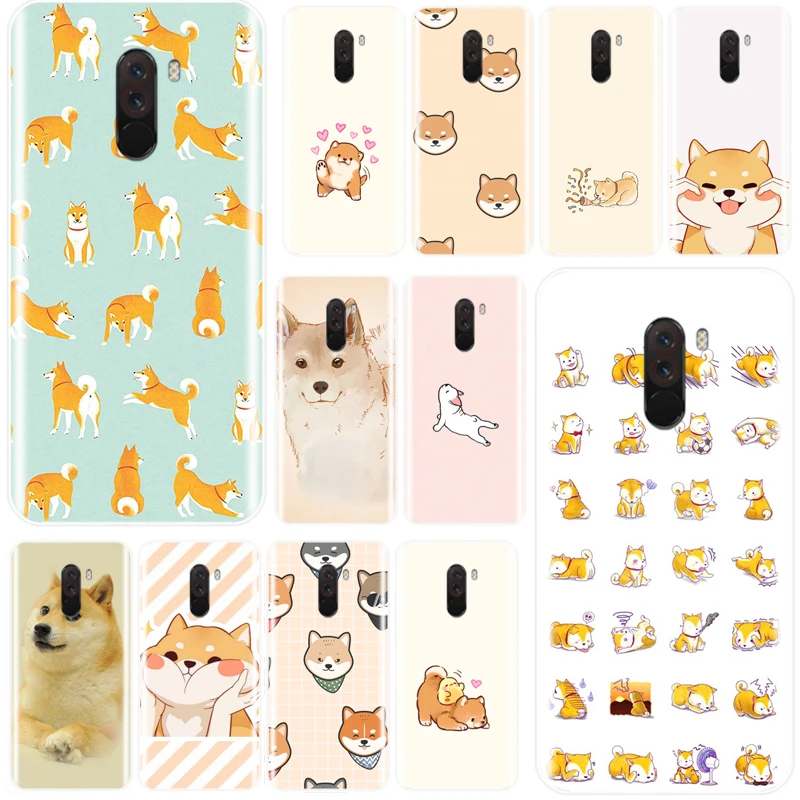 Кустарник Doge Сиба ину Лисья Секретная служба (Inu Забавный чехол с собакой TPU для