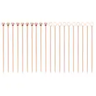 20 штук Нержавеющаясталь палочки для коктейля фрукты зубочистки закуска напиток палочки десертных вилок Барные инструменты вечерние свадебные аксессуары