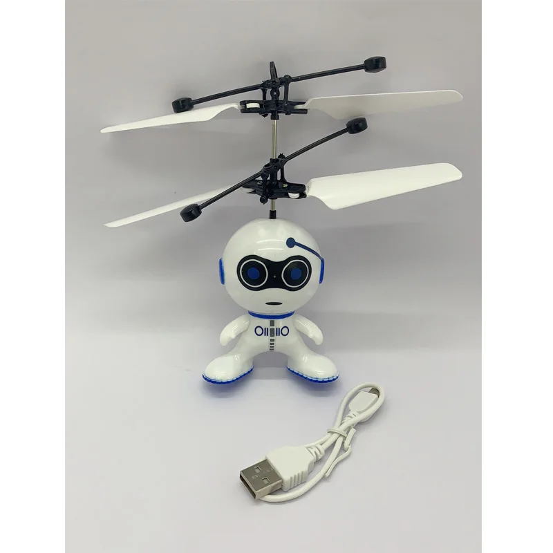 Инфракрасный индукционный Летающий желтая утка Санта робот перезаряжаемый