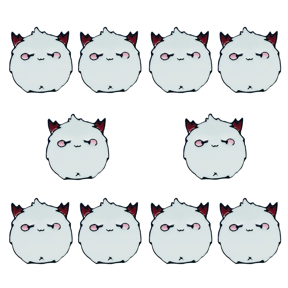 

10pcs Cartoon Brooches Demon Pin Devil Anime Metal Enamel Pins Shirt Bag Briefcase Badges Lapel Pin Jewelry Accessories