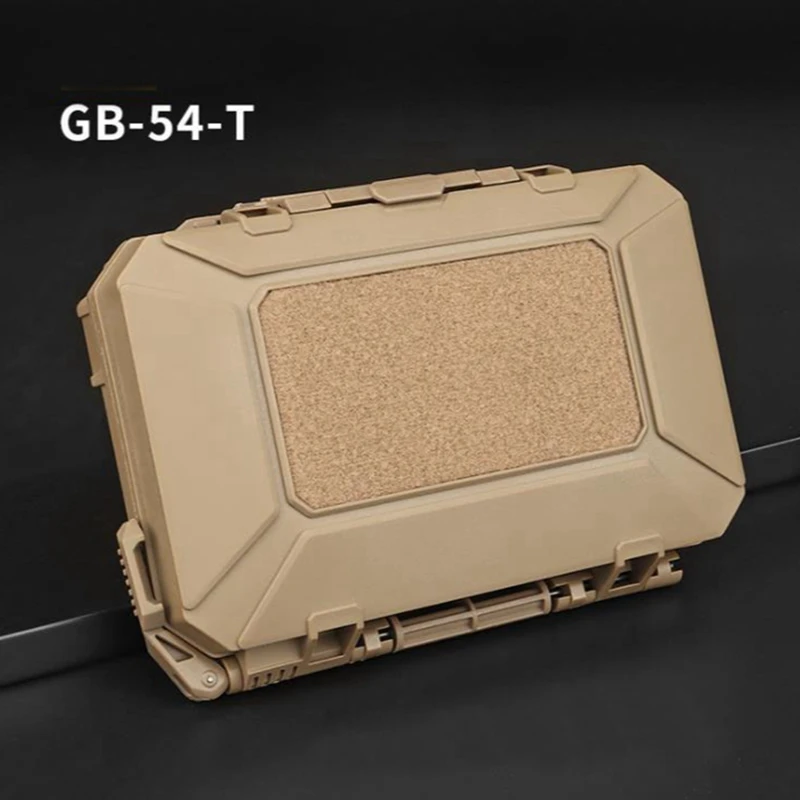 

Tactical ABS MOLLE Gun Case Box Waterproof Equipment Case Military Padded Foam Pisto Protective Storage Box Hunting Accessories
