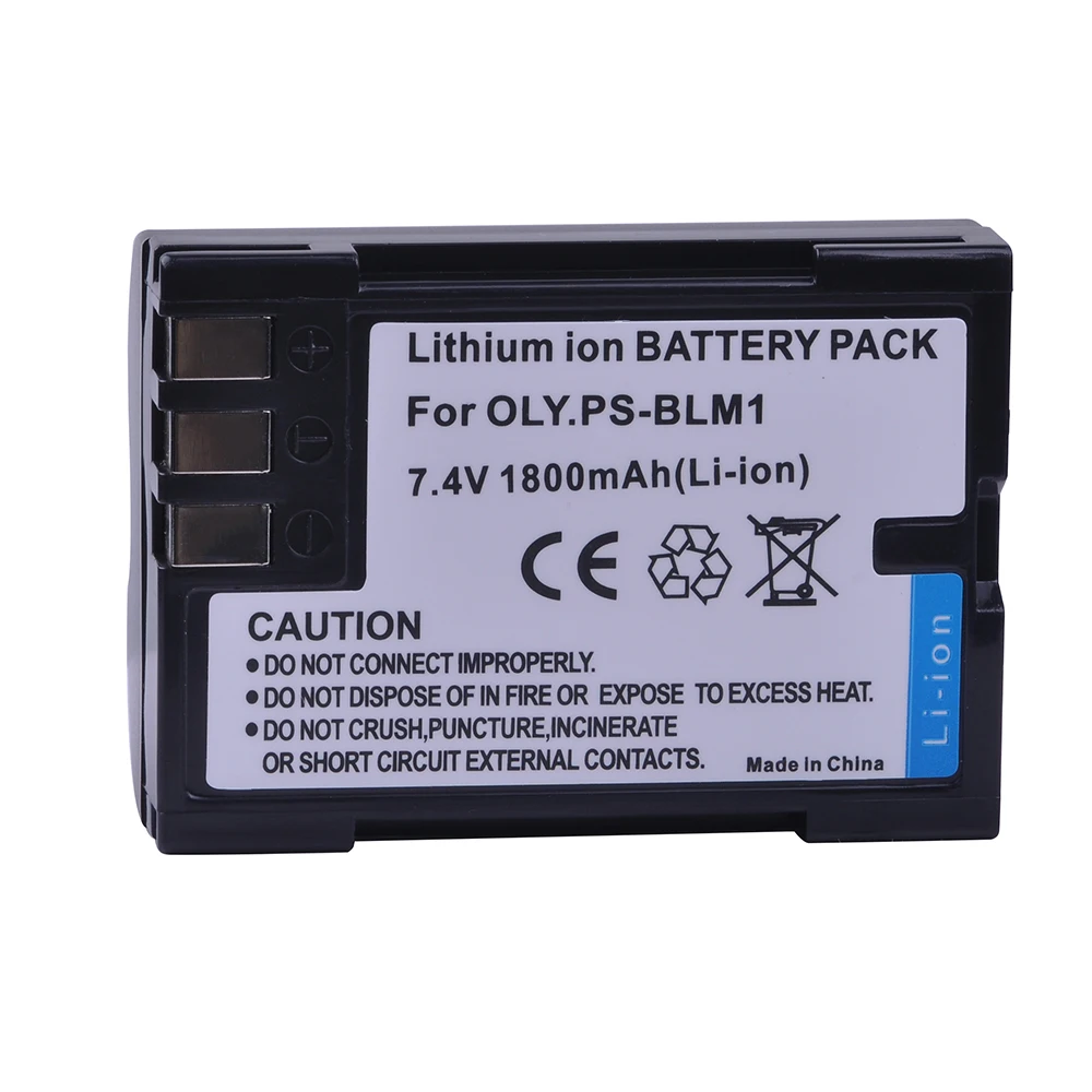 Литий ионный аккумулятор PS BLM1 4 шт. зарядное устройство с двумя USB портами для Olympus