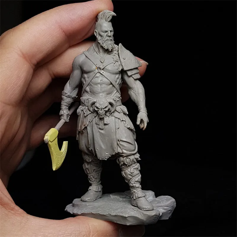 Фигурка из смолы 1/24 Масштаб Модель комплект Hagbard Warrior сборка модель набор