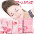 Грязевая маска для лица LAIKOU Sakura увлажняющая для сна, ночная маска для лица против морщин, увлажняющая омолаживающая маска для ухода за лицом