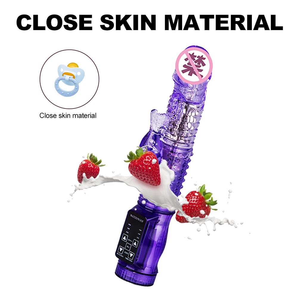 Кролик Вибраторы двойной клитор Реалистичный Пенис Дилдо Вибратор стимулятор