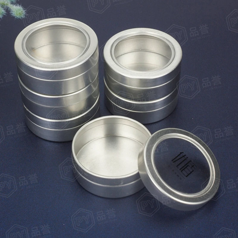 10 шт алюминевый пустые банки для хранения ногтей бусины из горного хрусталя