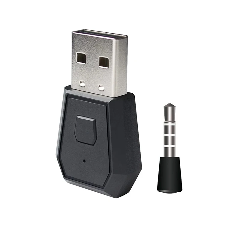Фото Адаптер BT приемник беспроводная гарнитура адаптер для наушников ключ USB PS4 черный