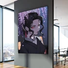 Современный холщовый плакат с HD-печатью, аниме, рассекающий демонов, картина, картины Kibutsuji Muzan, настенное искусство, модульная гостиная, домашний декор