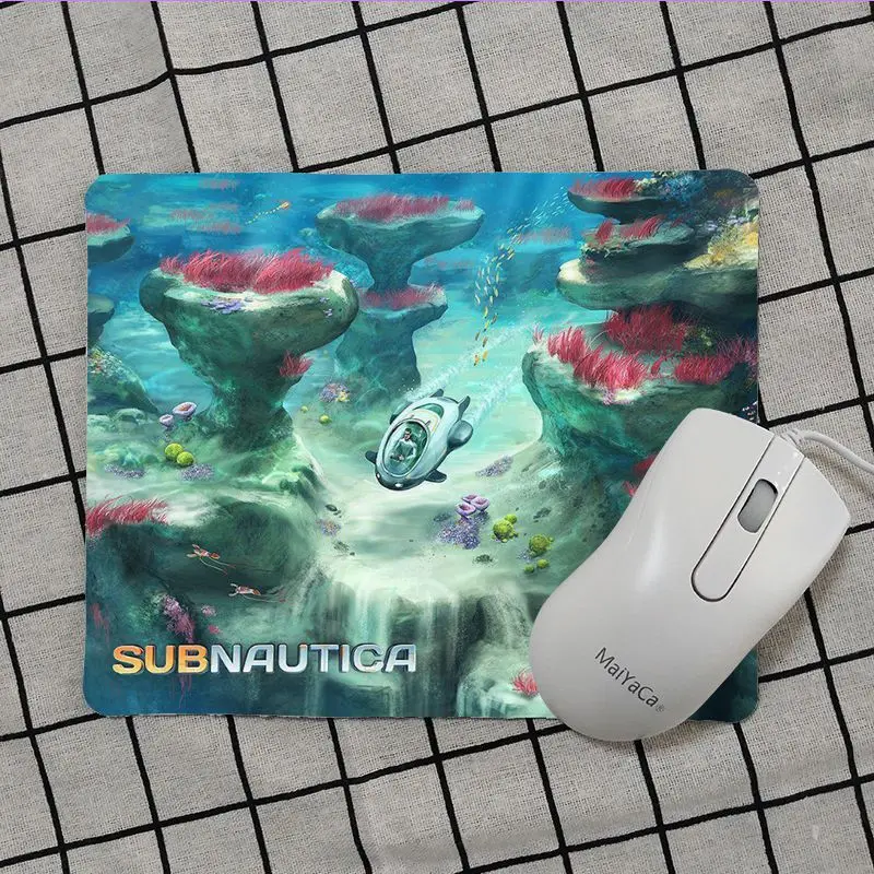 No Lock Edge18x22cm Maiya высокое качество Subnautica силиконовый коврик для мышки игра Топ продаж подставка под руку мышь - Цвет: No Lock Edge18x22cm