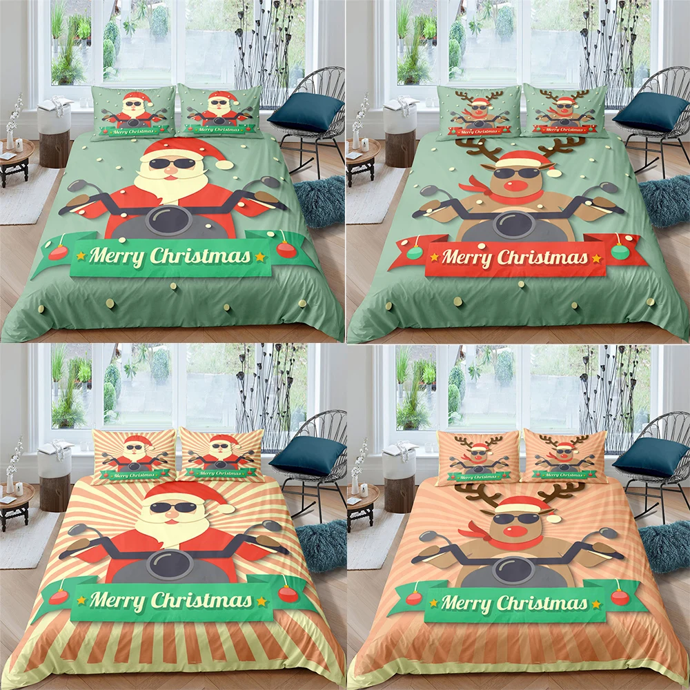 Рождественское постельное белье комплект постельного белья с наволочкой