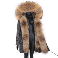 womens winter coats long waterproof parkas real fox fur streetwear woman winter jacket oversized overcoat removable