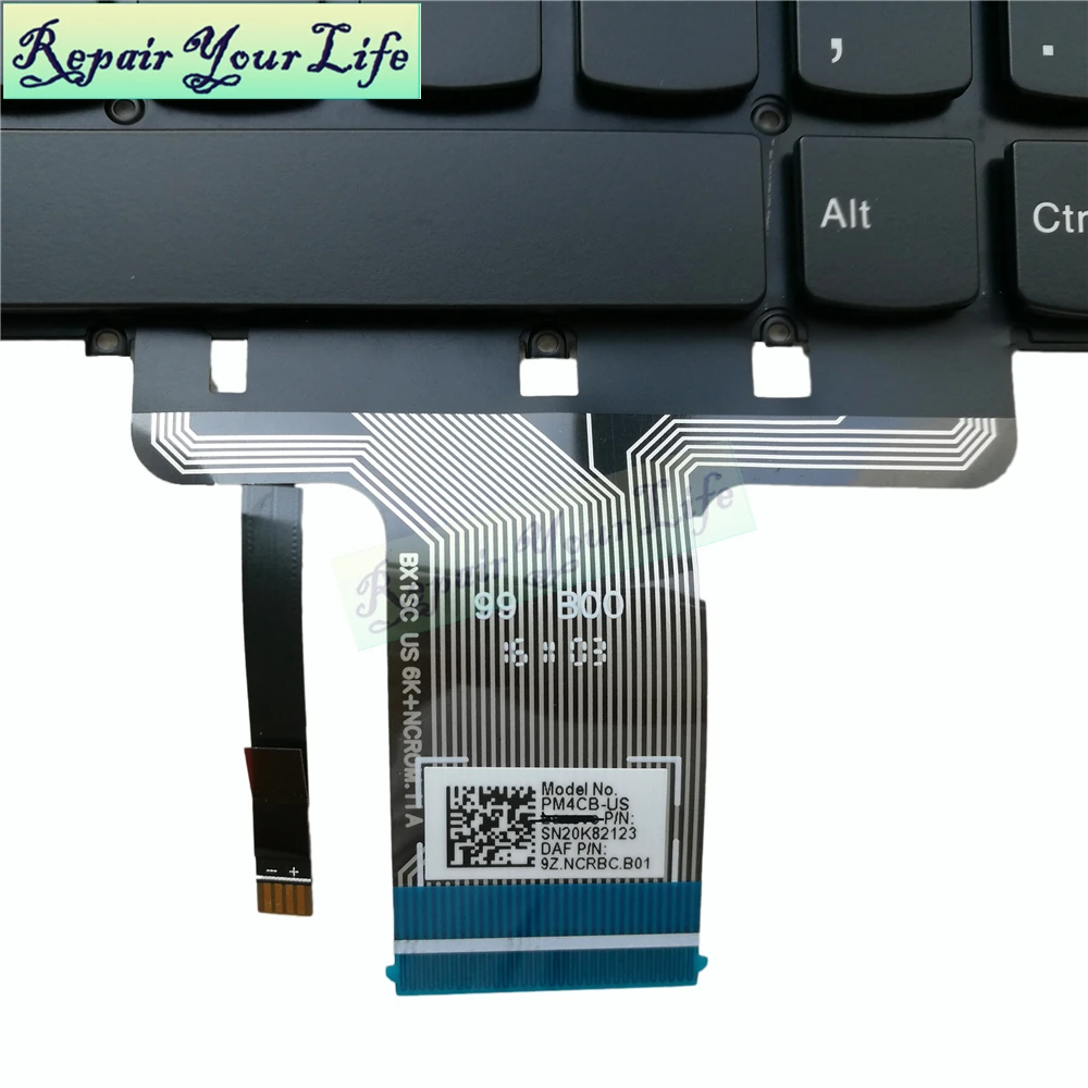 Клавиатура с английской подсветкой для ноутбука Lenovo Yoga 710-15lKB Flex 4-1435 4-1470 4-1480 Series
