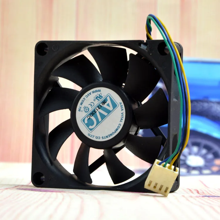 Вентилятор ЦП AVC Ds07015r12u 7015 7 см 12 В а 4 провода AMD предназначенный для контроля