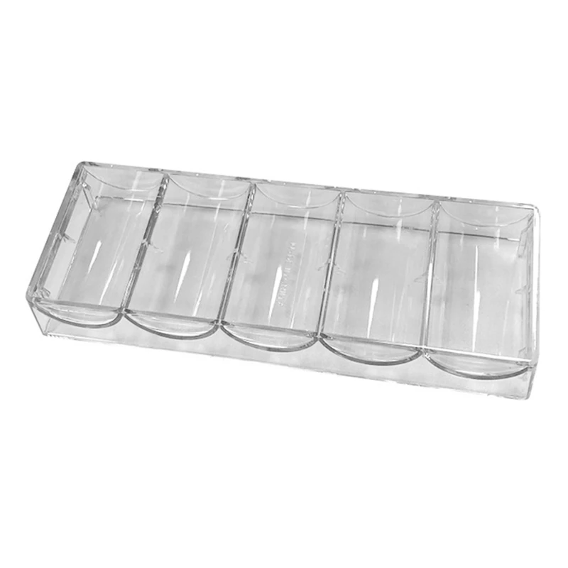 

Flow New 100/350/500 Professional Acrylic Poker Chip Stand Playing Cards Chip Tray Chip Storage Box Poker Table Accessories