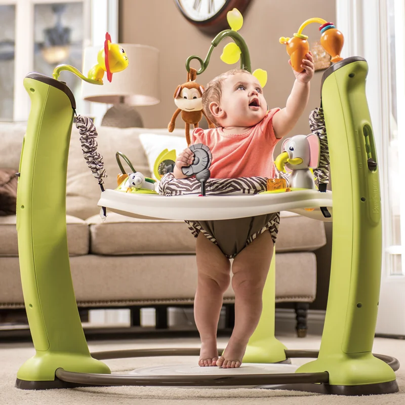 Exersaucer от Evenflo Jump & Learn Jungle Quest неподвижный джемпер детская игрушка | Мать и ребенок