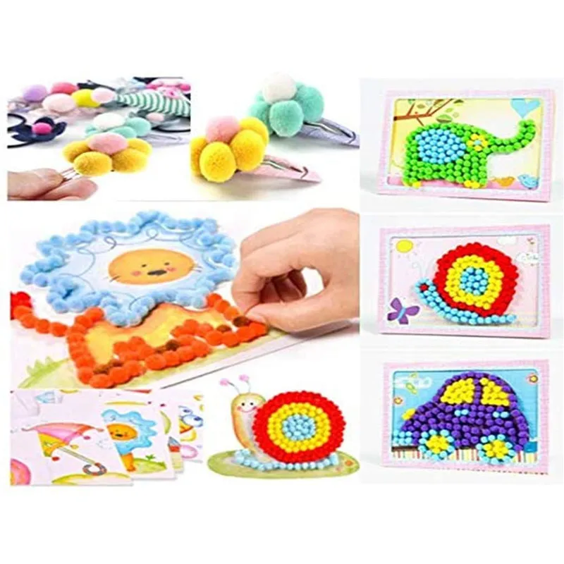 2000 шт. 1 см разноцветные шерстяные шарики Мини Круглые ручной работы инструменты