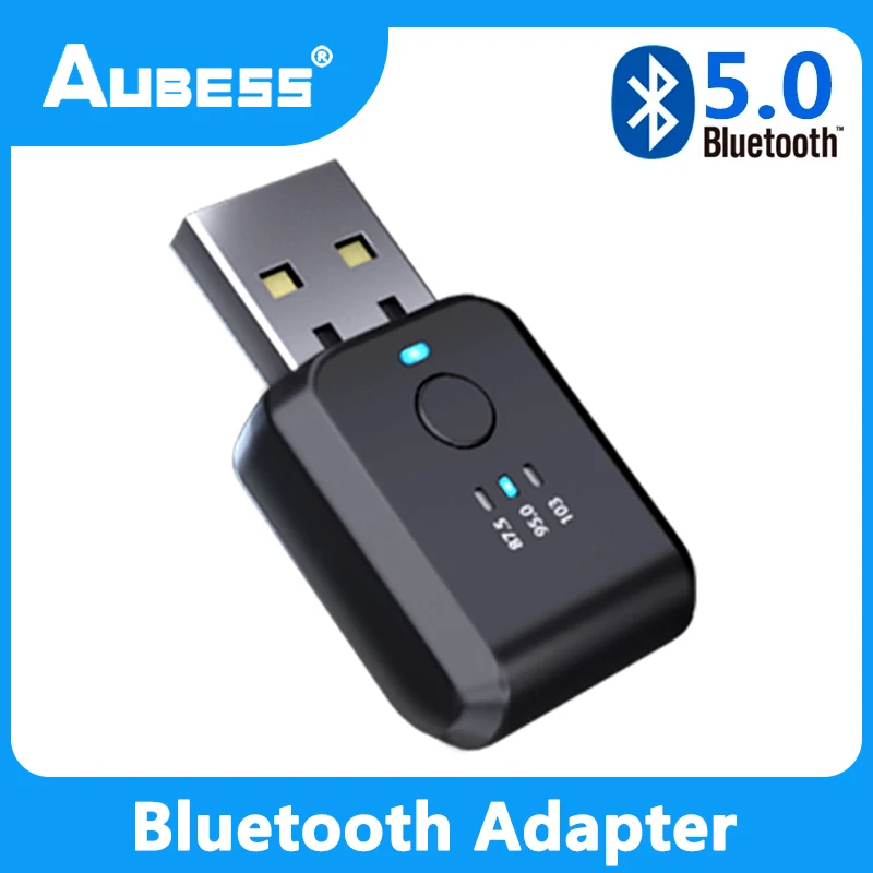 

Wireless USB Bluetooth 5.0 Adapter FM Transmitter Adapter Car Stereo Audio Music Receiver Adaptor Car Accessories FM01