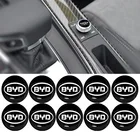 10 шт. совершенно новый 14 мм черный круглый с автомобильным ЗНАКОМ форма наклейка для BYD s6 2014 запасные части f0 аксессуары для f3 g3 f3r 2021