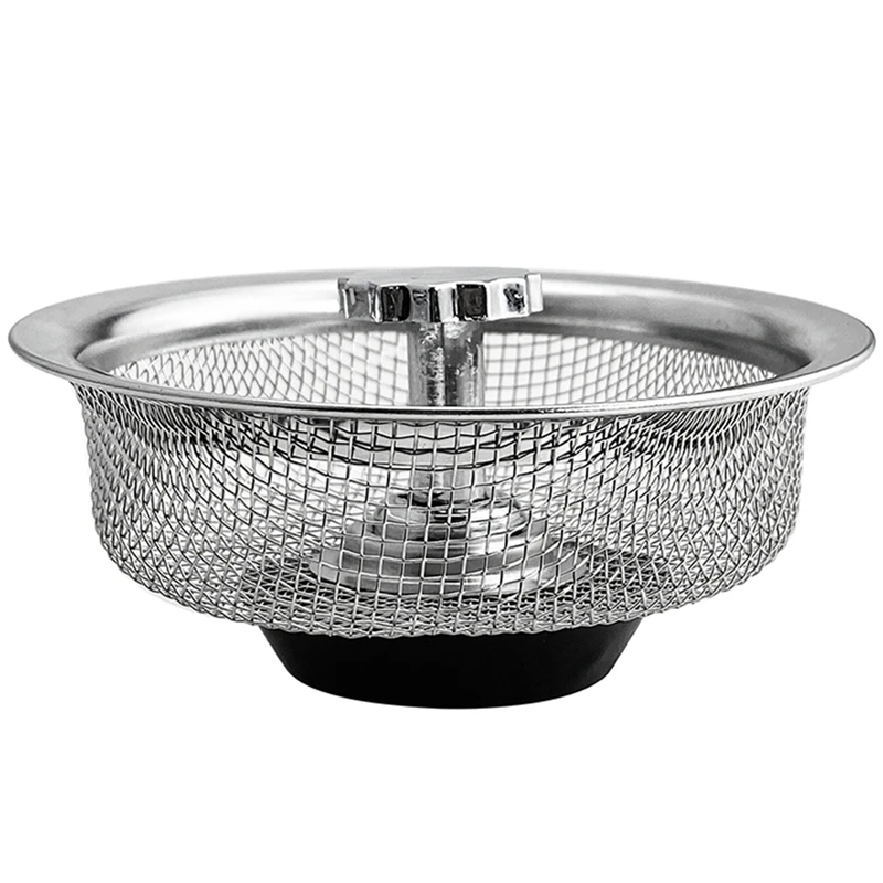

New Kitchen Waste High Quality 1pc Sink Strainer Plug Drain Filter Basket Drainer Sink Stopper Stainless Steel Removable