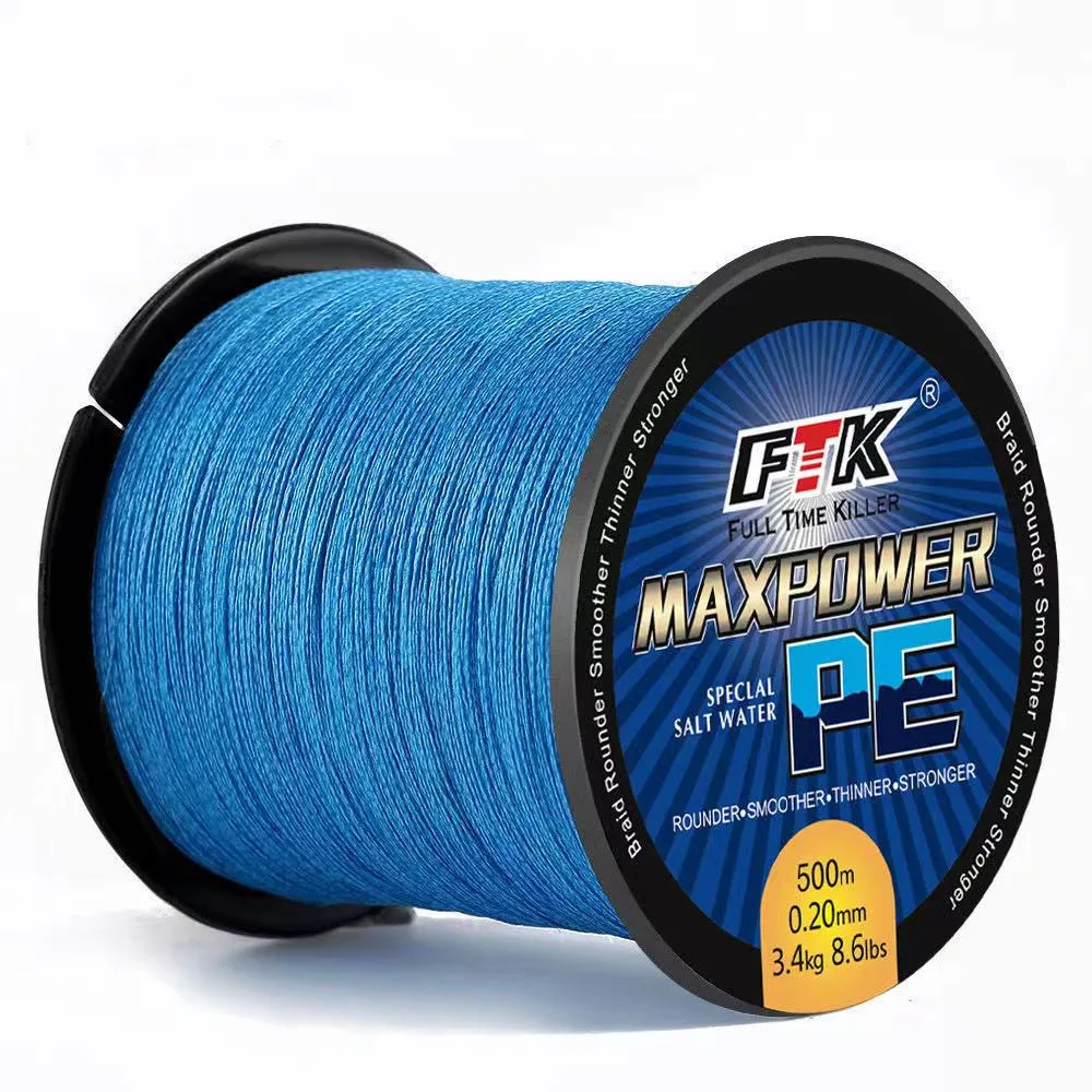 

New High-Quality 4 Strands of 500m High-Horsepower PE Line, Super Tough and Wear-Resistant Sea Fishing Fishing Line