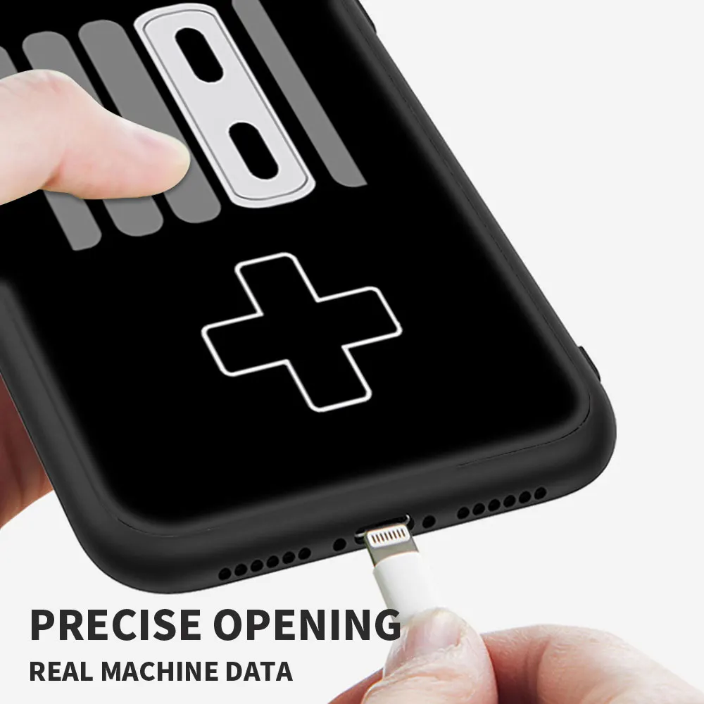 Чехол Soft для iPhone 12 13 11 Pro черный Fundas для IPHONE X XS Max XR 8 7 Plus SE Oldstyle Classic Gamepad Joystick on.