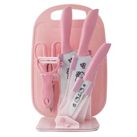 baby food stainless steel knife 7pcs of set knives wheat straw tool set baby food knife gift childrens meal knife set
