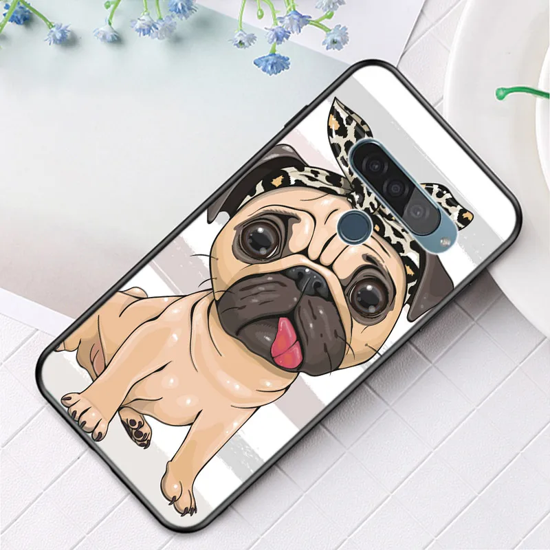

Animal Cute Pug Dog For LG K22 K71 K61 K51S K41S K30 K20 2019 Q60 V60 V50S V50 V40 V35 V30S V30 G8 G8S G8X ThinQ Phone Case