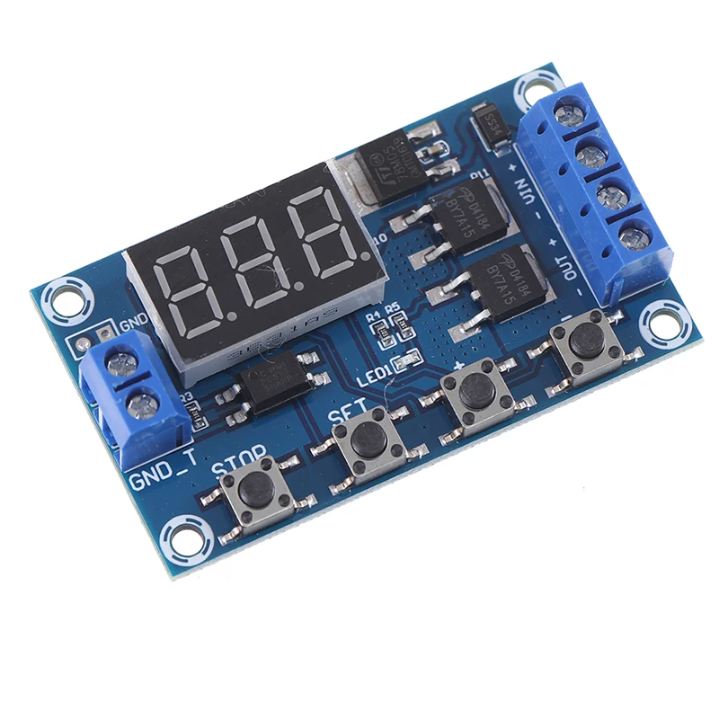 

Digital Time Delay Relay Trigger Cycle Timer Delay Switch Circuit Board Timing Control Module DIY DC
