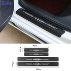 4 шт., наклейки на автомобильные двери из углеродного волокна для Skoda MK2 Kamiq Fabia Rapid Yaris Kodiaq Octavia Superb Scala Karoq