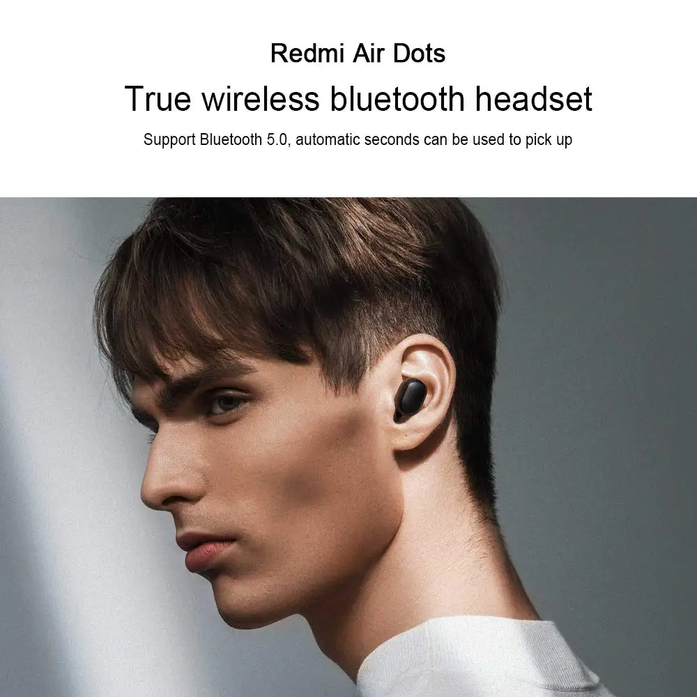 Беспроводные Bluetooth-наушники Fanshu Redmi Airdots HiFi 3D стерео гарнитура с глубокими басами
