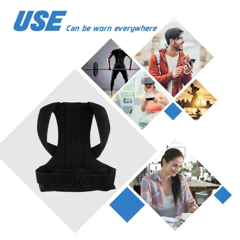 

Back Posture Correction Shoulder Corrector Support Brace Belt Therapy Men Women Posture Corrector Back Support Belt dropship
