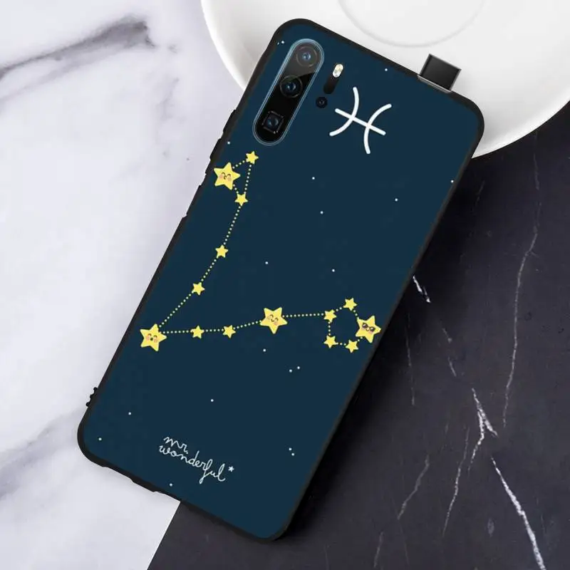 

constellations zodiac signs Phone Case For Huawei honor Mate P 10 20 30 40 Pro 10i 9 10 20 8 x Lite