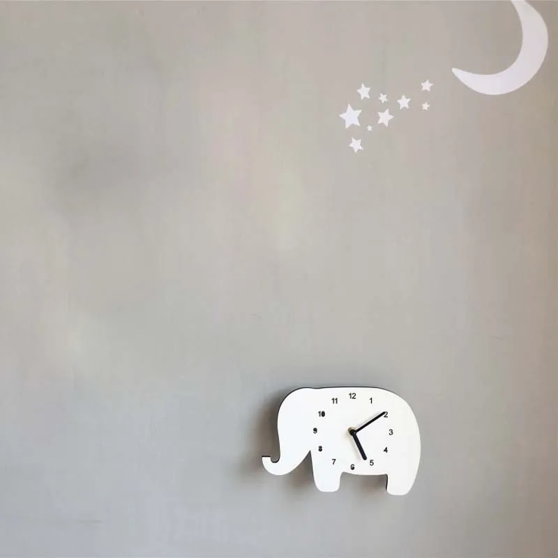 Северный мультфильм моделирование облако капли воды деревянные бесшумные часы