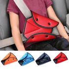 Чехол для автомобильного ремня безопасности, Мягкий регулируемый фиксатор для детского ремня безопасности, треугольный анти-выступ для защиты шеи ребенка в автомобиле