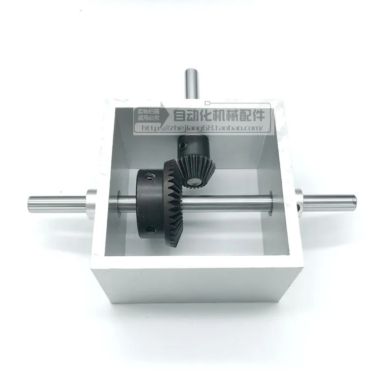 90 градусов прямоугольный конический зубчатый реверсивный редуктор 1:2 ручной