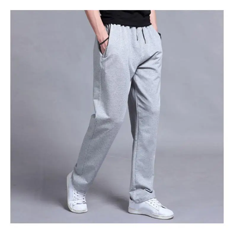 

Cotton Joggers Men Jogging Sweatpants Sportswear Knit Tracksuit Sports Pants Trousers Oversize Wide Leg Clothing 5xl 2021 Spring