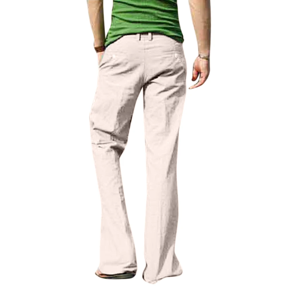 

Men's Straight Wide Leg lace up Loose Pants Casual Drawstring Lace Plain Long Yoga Trousers Streetwear Fashion Men's Clothing