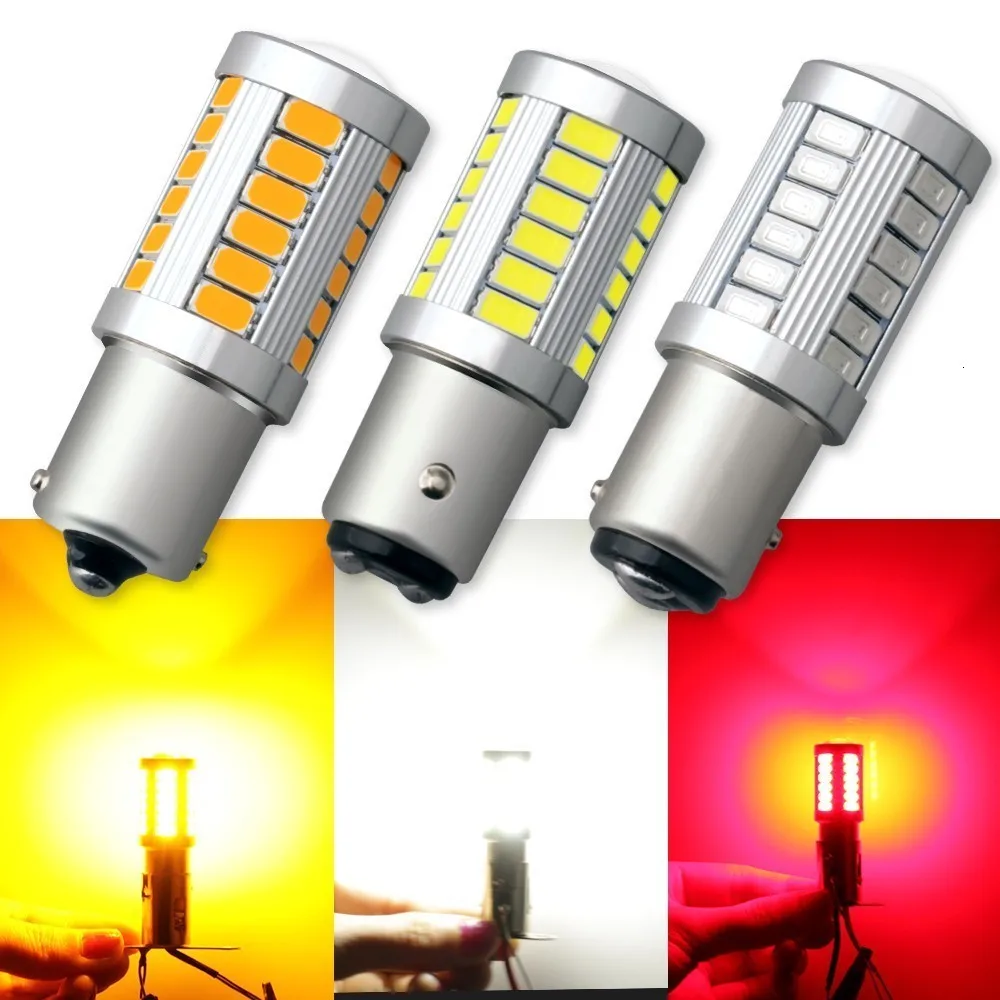 1 шт. Универсальный 1157 BAY15D 1156 Ba15s 33SMD супер яркий светодиодный стоп-сигнальный светильник 12 В