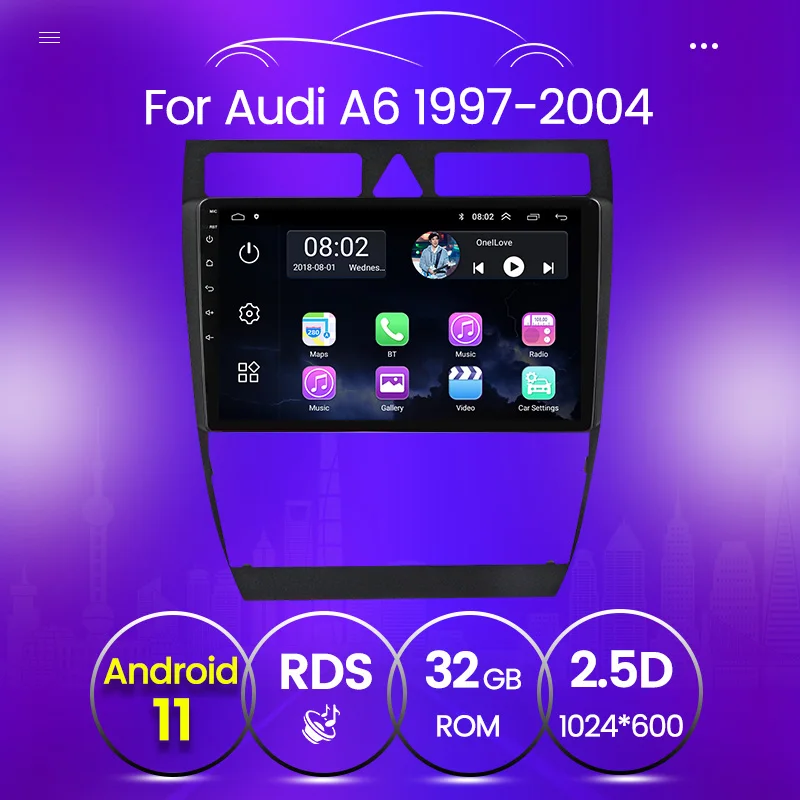TomoStrong Автомобиль Радио мультимедийный плеер для автомобиля Audi A6 C5 1997 2004 S6 2 1999 Android