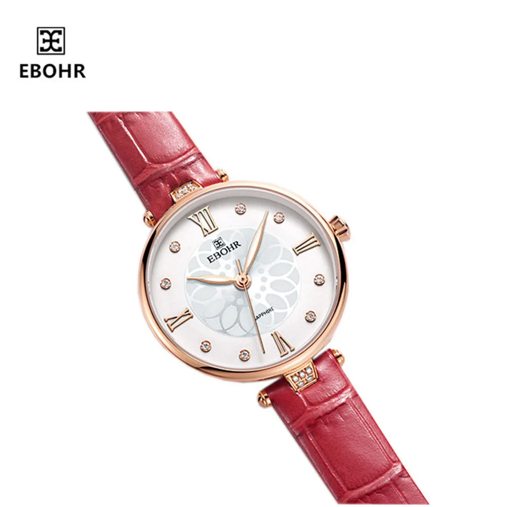 EBOHR модные повседневные Красочные серии свежий и элегантный красный ремень