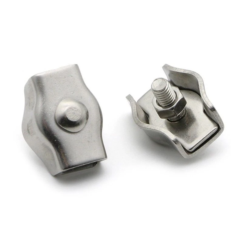 Популярный полезный 5/10x M2 M5 дуплекс зажимы Проволока из нержавеющей стали каната