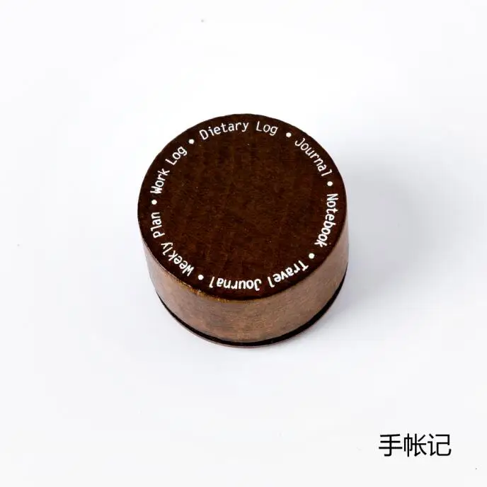 F Винтажные часы с календарем Луны круглый штамп DIY деревянные резиновые штампы для stationery канцелярских принадлежностей Скрапбукинг Стандартный штамп - Цвет: F