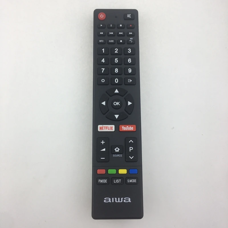 Оригинальный пульт дистанционного управления AIWA TV содержит 2 клавиши WHTH NETFLIX YOUTUBE
