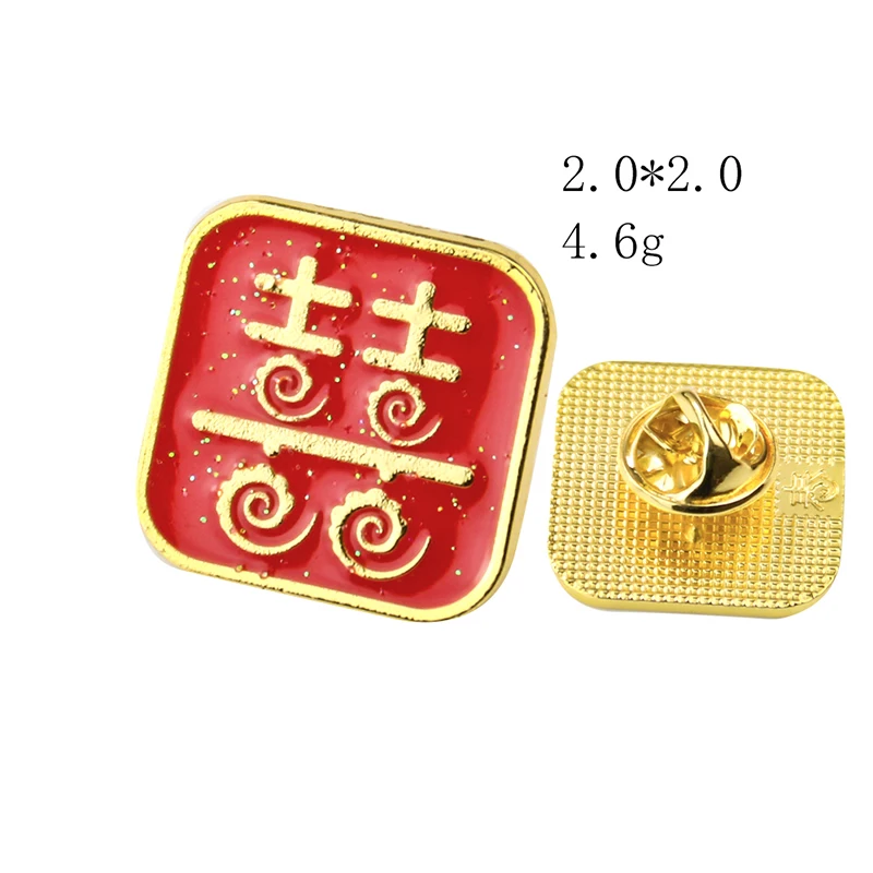 Ретро Китайская свадьба красная двойная счастье Весенняя модная благоприятная