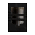 Набор швейных игл с саморезьбой, штифты из нержавеющей стали с большим ушком для пришивания, для изготовления браслетов, ювелирных изделий сделай сам, 12 шт., разные размеры