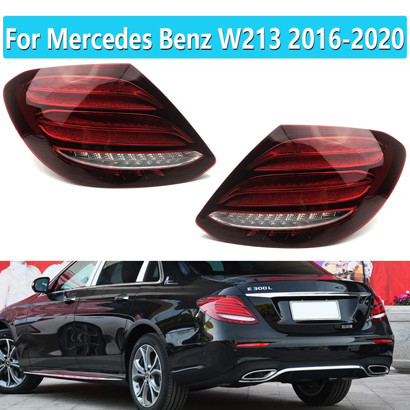 Для Mercedes Benz E Class W213 E200L E300L E320L E260L E350L 2016 2020 красный задний Автомобильный